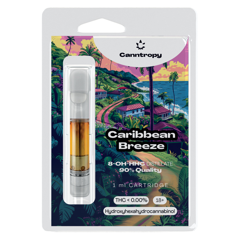 Wkład Canntropy 8-OH-HHC Caribbean Breeze, jakość 8-OH-HHC 90%, 1 ml