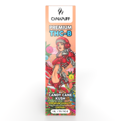 CanaPuff Stylo à Vape jetable Candy Cane Kush, 79 % THCB, 1 ml