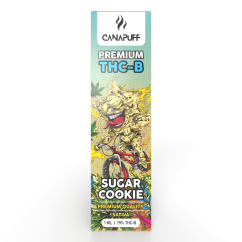 CanaPuff Caneta Vape descartável Sugar Cookie, 79 % THCB, 1 ml