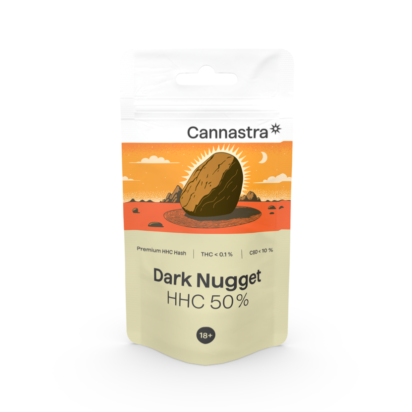 Cannastra HHC Dark Nugget Hash 50 %, 1g - 100g - 100g