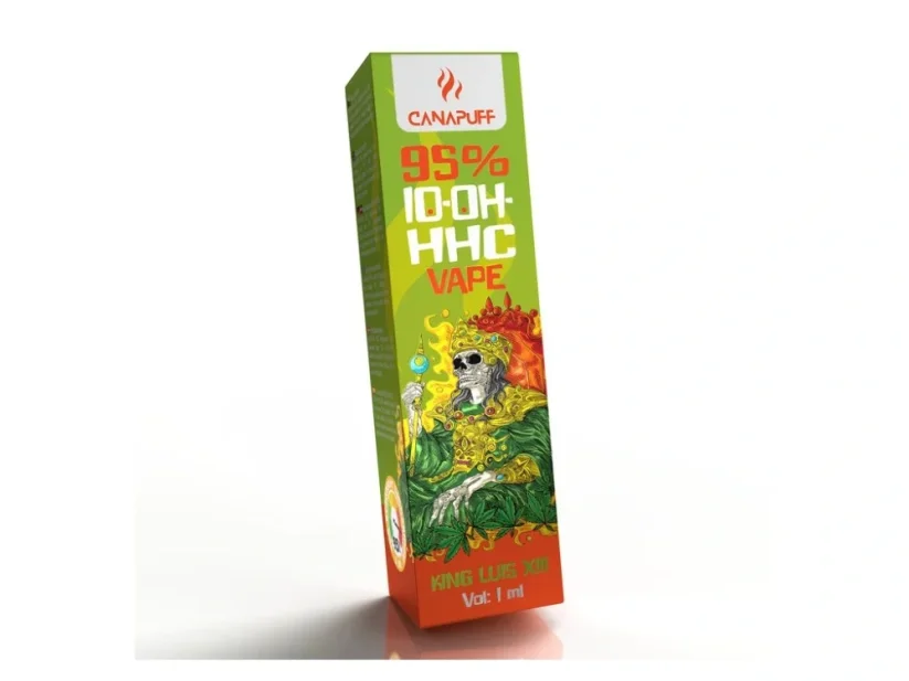 CanaPuff 10-OH-HHC Vape Pen de unică folosință King Luis XIII, 10-OH-HHC 95 %, 1 ml