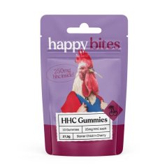 Happy Bites HHC Gummies Stoner Chick´n Cherry, 10 sztuk x 25 mg, 250 mg