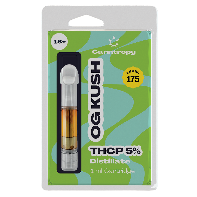 Canntropy THCP-patron OG Kush - 5 % THCP, 90 % CBD, 1 ml