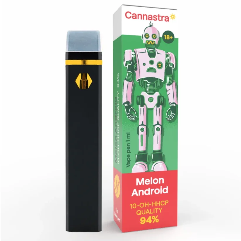 Cannastra 10-OH-HHCP Vape Pen Melon Android, 10-OH-HHCP 94% quality, 1ml