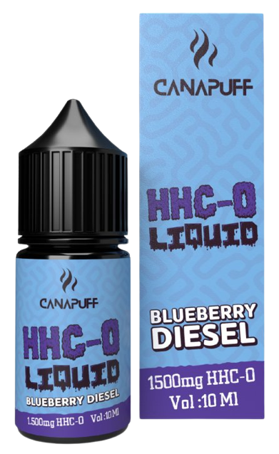 CanaPuff HHC-O Vloeibaar Bosbessen Diesel, 1500 mg, 10 ml