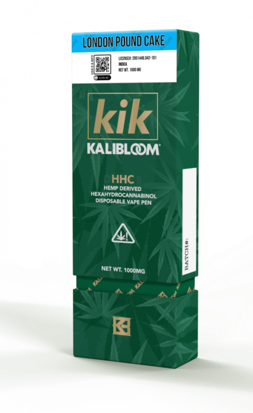 Kalibloom HHC Vape Pen London Pfundskuchen 96 %, 1000 mg HHC, 1 ml