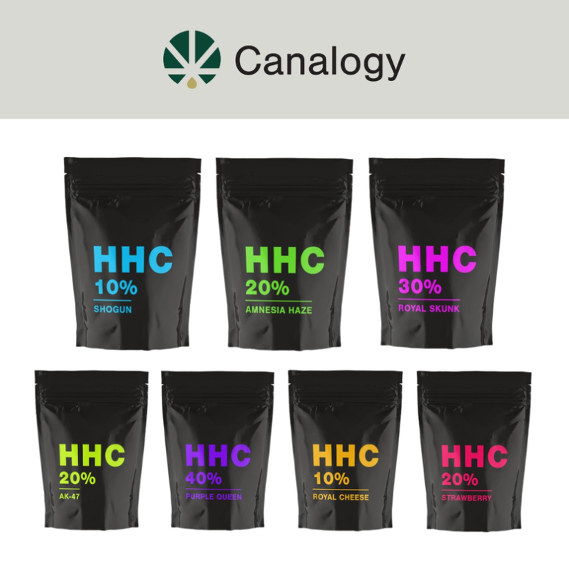 Canalogy HHC Blomster, alt i ét sæt - 7 sorter x 1 g til 100 g