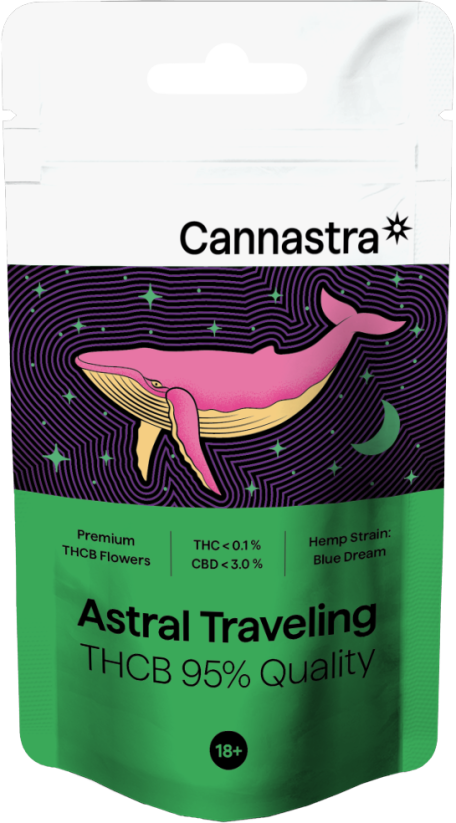Cannastra THCB Flower Astral Traveling, THCB 95% de qualidade, 1g - 100 g