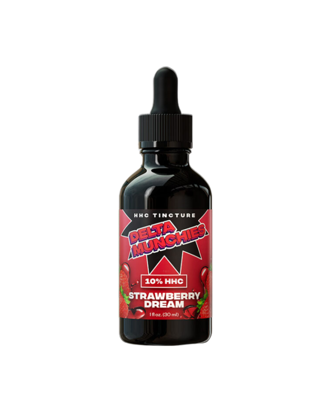 Delta Munchies HHC-tinktur Strawberry Dream, 10% HHC, 3000 mg/ml, 30 ml