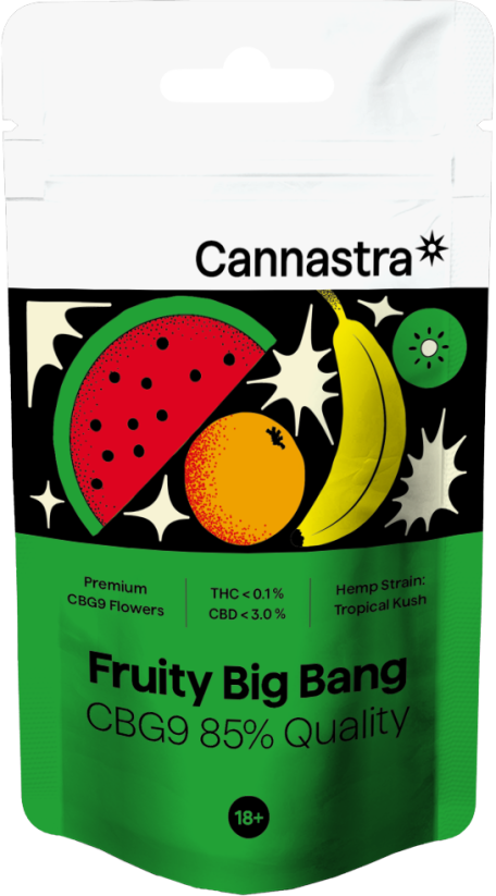 Cannastra CBG9 Flower Fruity Big Bang, CBG9 85% calidad, 1g - 100g