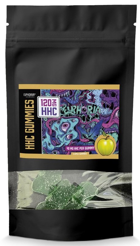 Euphoria HHC Gummies Apple, 120 mg, (3 buc x 40 mg)