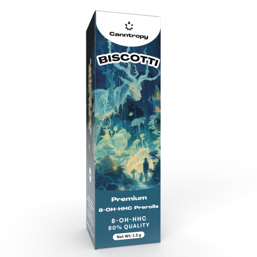 Canntropy 8-OH-HHC Prerolls Biscotti, 8-OH-HHC 90%-os minőség, 1,5 g