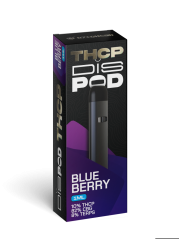 Tjeckisk CBD THCP Vape Pen disPOD BlueBerry 10% THCP, 82% CBG, 1 ml