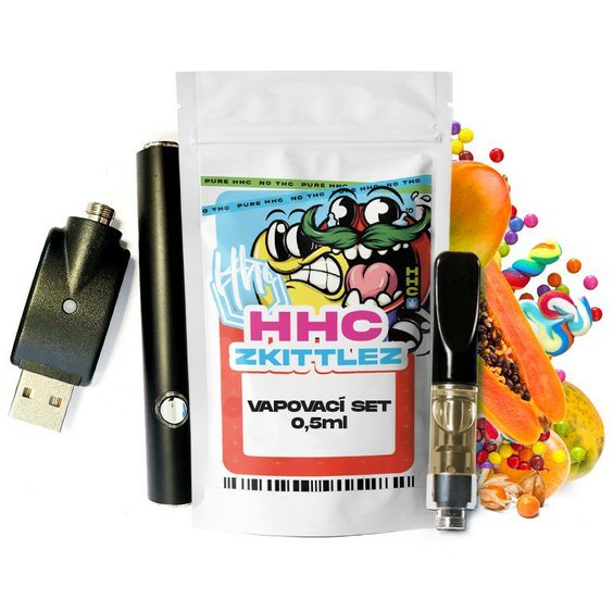 Czech CBD HHC Set Battery + Cartridge Zkittles, 94 %, 0,5 ml