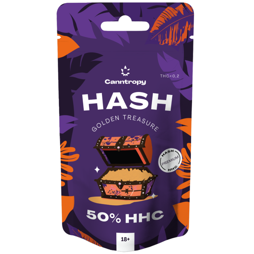 Canntropy HHC Hash Tesouro Dourado, 50 % HHC, 1 g - 100 g