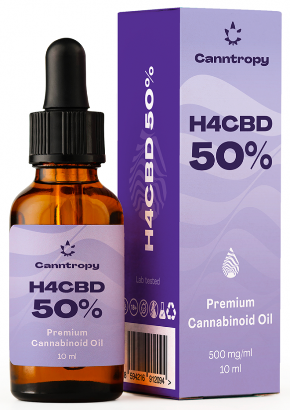 Canntropy H4CBD Premium kanabinoīdu eļļa - 50 %, 5000 mg, 10 ml