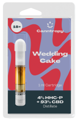 Canntropy HHCP mišinio kasetė Wedding Cake, 4 % HHC-P, 93 % CBD, 1 ml