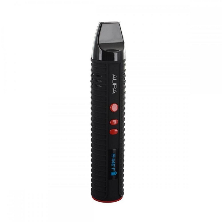 The best vaporizer for dry herbs and tobacco, the Flowermate Aura black vaporizer pen
