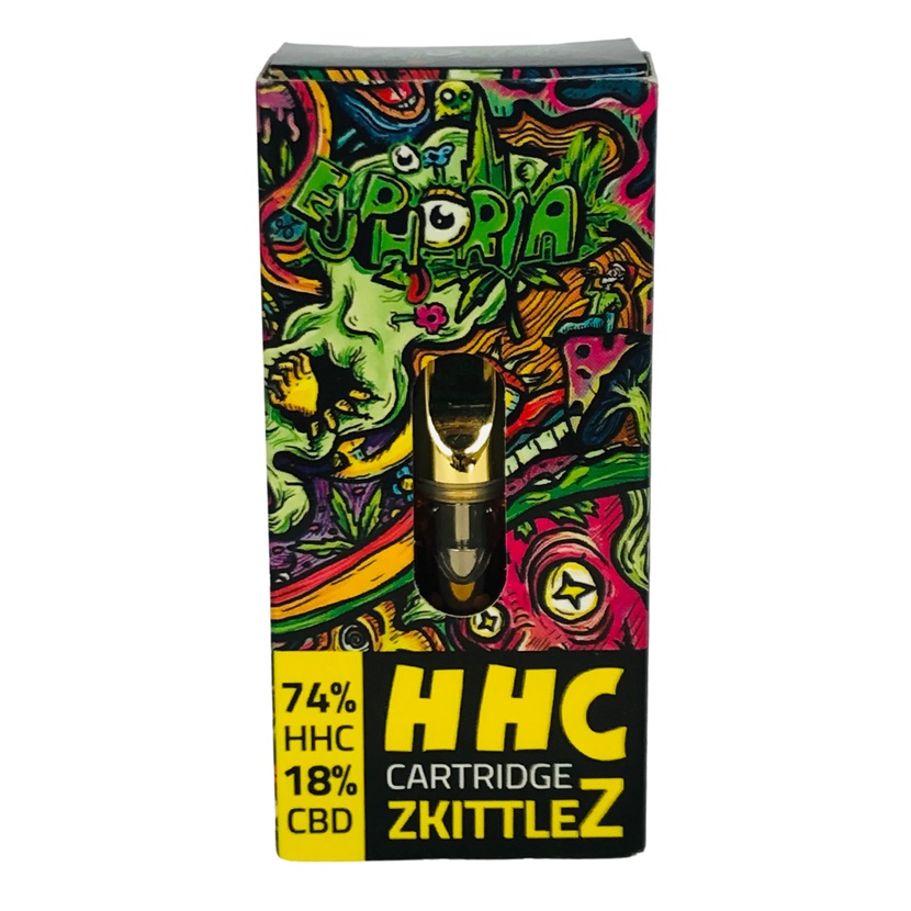 Euphoria HHC Cartridge Zkittlez 74 %, 0,5 ml