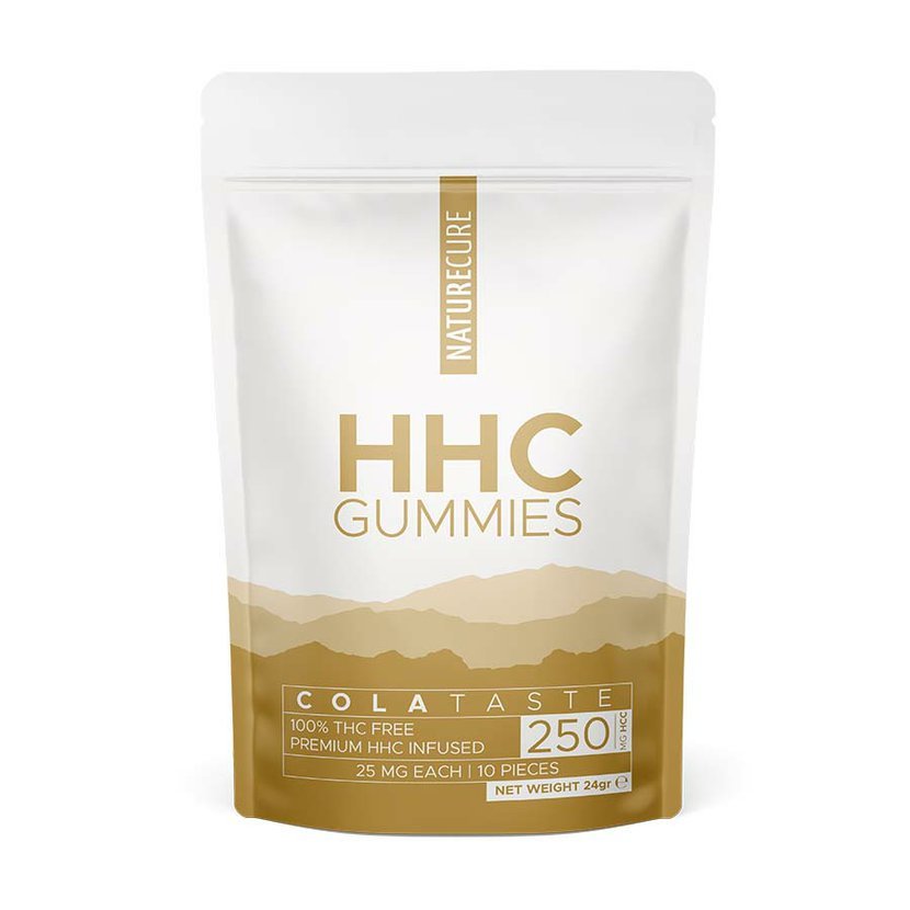 Nature cure HHC gummies medvídci, 250 mg (10 ks x 25 mg), 24 g