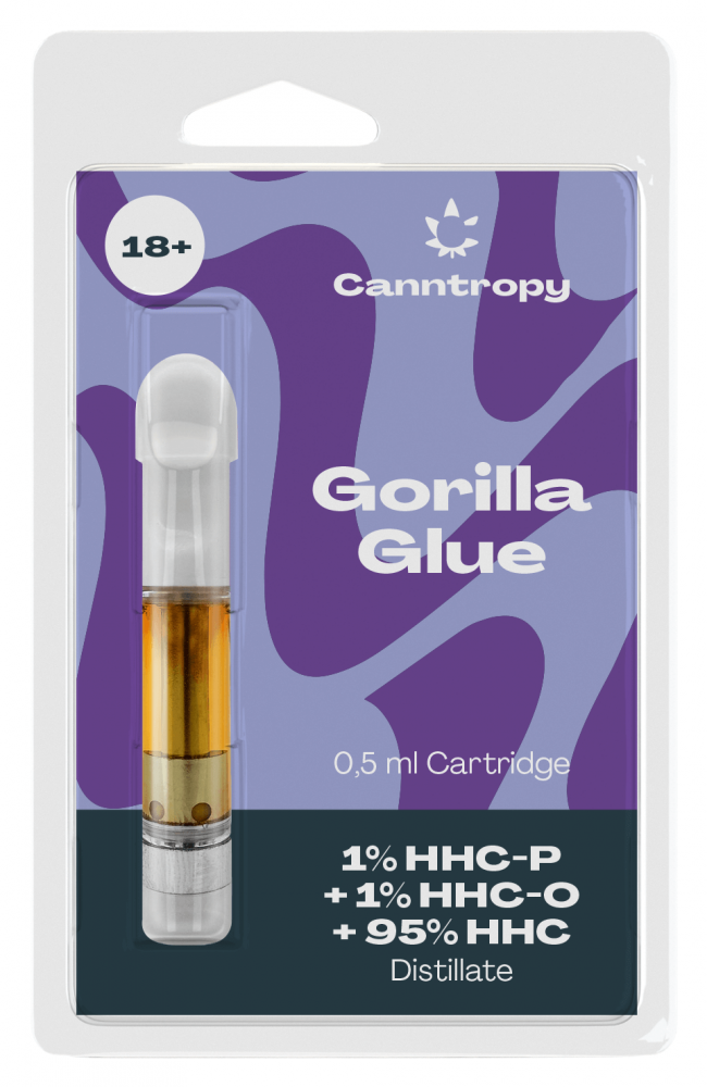 Canntropy HHC Blend Cartridge Gorilla Glue, 1 % HHC-P, 1 % HHC-O, 95 % HHC, 0,5 ml