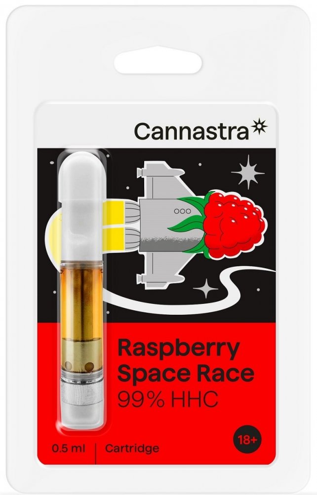Cannastra HHC Cartridge Raspberry Space Race, 99 %, 0,5 ml