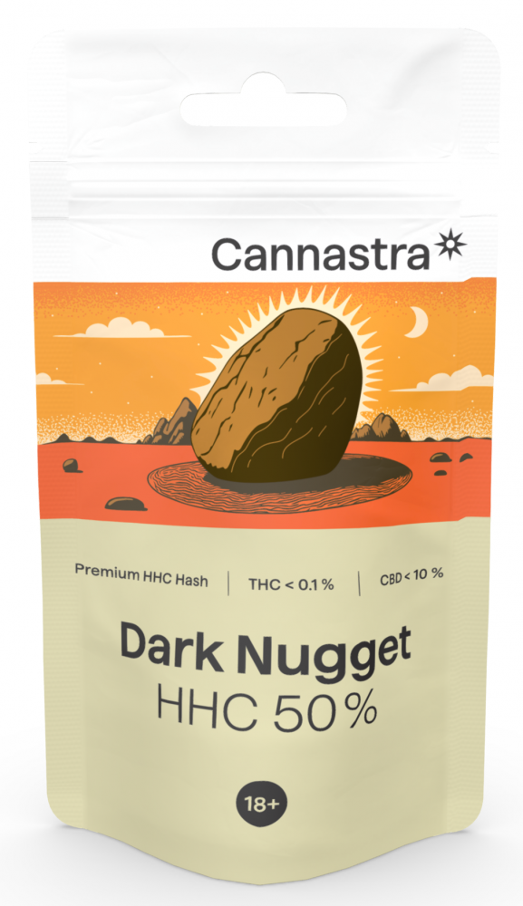 Cannastra HHC Dark Nugget Hash 50 %, 1g - 100g 1 gram